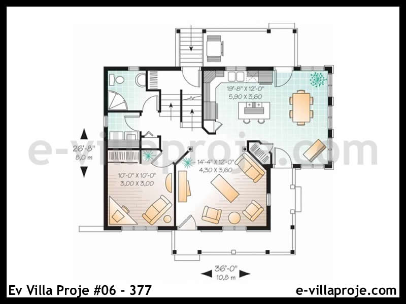 Ev Villa Proje #06 – 377 Ev Villa Projesi Model Detayları