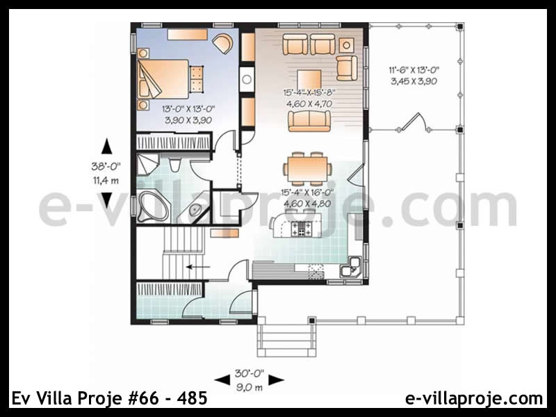 Ev Villa Proje #66 – 485 Ev Villa Projesi Model Detayları
