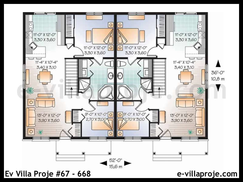 Ev Villa Proje #67 – 668 Ev Villa Projesi Model Detayları