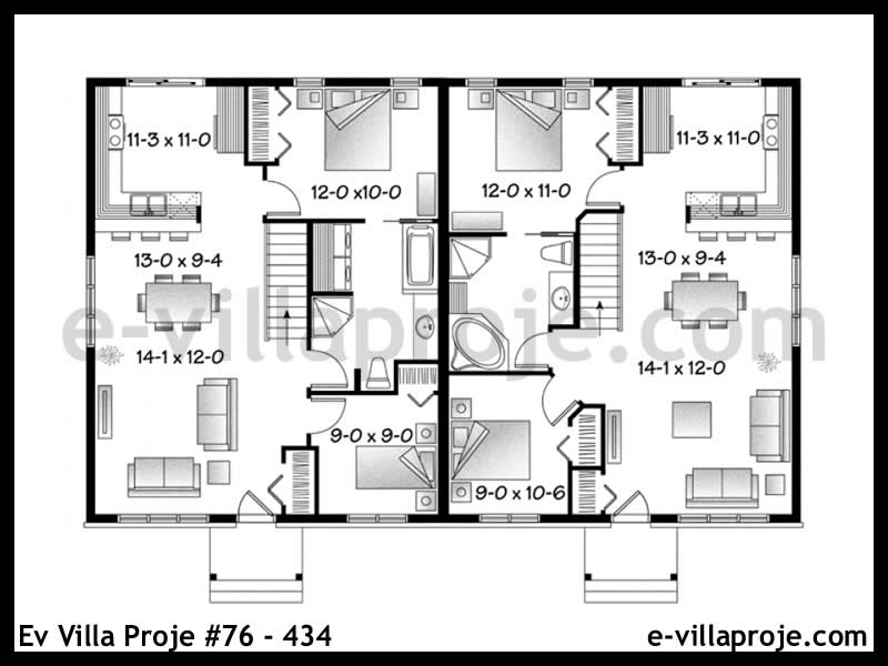 Ev Villa Proje #76 – 434 Ev Villa Projesi Model Detayları