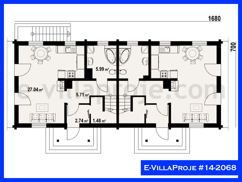 E-VillaProje #14-2068 Ev Villa Projesi Model Detayları